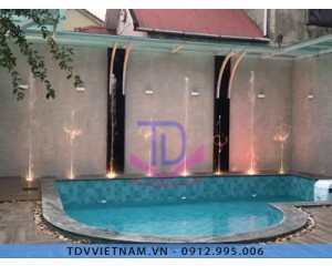 Đài phun nước bể bơi nhà Anh Thắng - Tp Vinh- Nghệ An