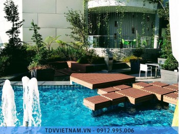 Đài phun nước cho bể bơi - Đài phun nước hồ nhân tạo | TDVVIETNAM.VN