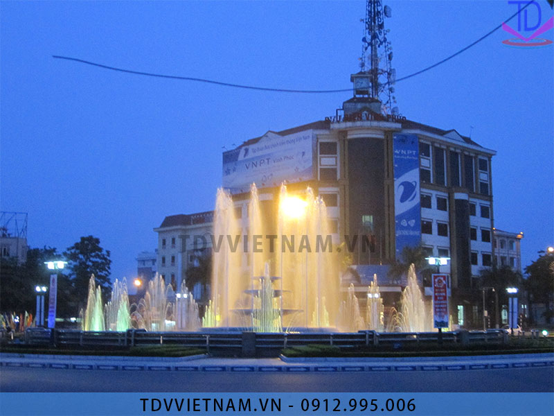 Đài phun nước thành phố Vĩnh Yên - Vĩnh Phúc 1