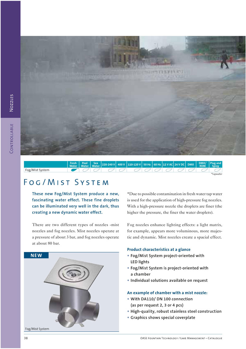 Vòi phun nước tạo sương Fog-Mist System 5