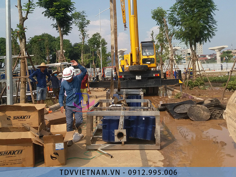 Thi công lắp đặt đài phun nước tại Hà Nội 3