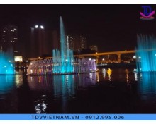 Đài phun nước công viên Hồ điều hòa Mai Dịch - Hà Nội | TDVVIETNAM.VN