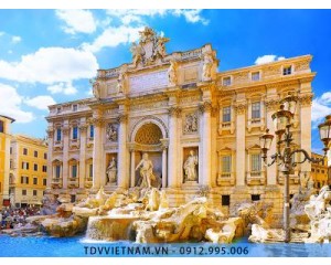 Đài phun nước Trevi - Tuyệt tác kiến trúc thành Rome, Ý (Roma, Italia)