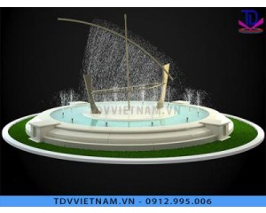 Tổng hợp các mẫu thiết kế đài phun nước hình tròn đẹp và ấn tượng - Mô hình đài phun nước