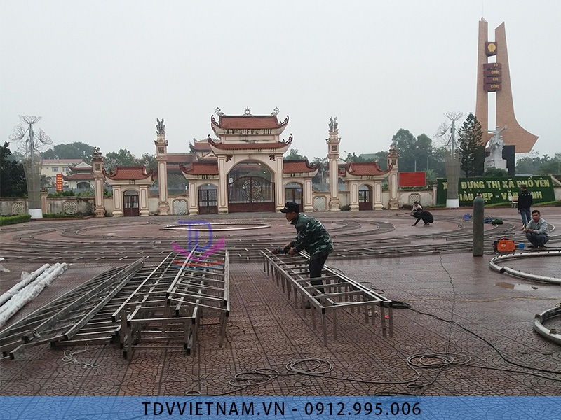 Đài phun nước thị xã Phổ Yên - Thái Nguyên 7