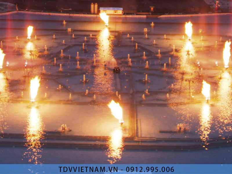 Vòi phun nước tạo lửa Fountain Flame 9
