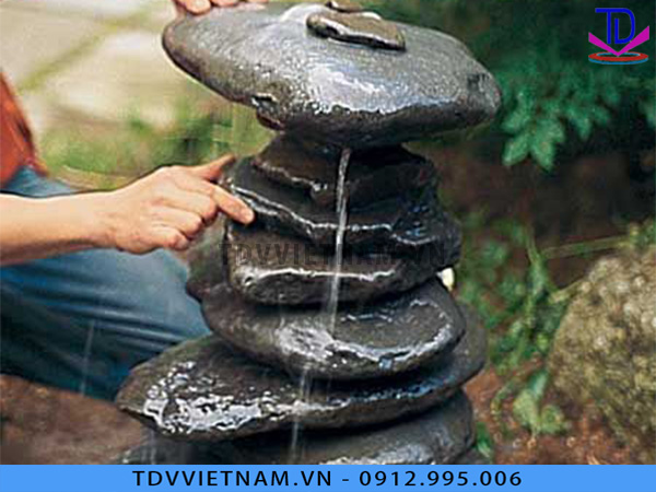 Hướng dẫn tạo đài phun nước bằng đá mini cho sân vườn 9