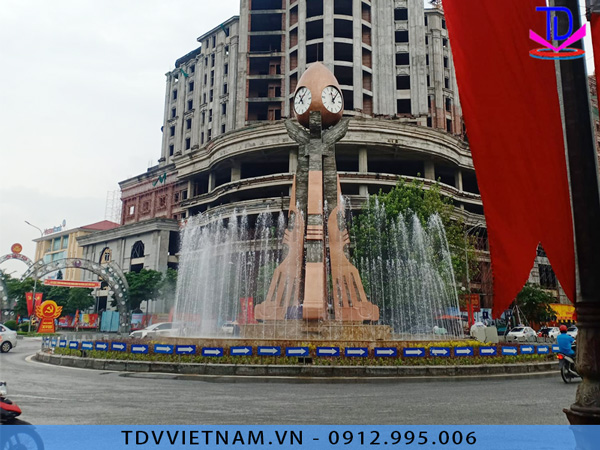 Đài phun nước cột đồng hồ Từ Sơn - Bắc Ninh 5