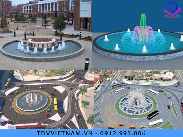 Thiết kế Đài phun nước cho vòng xuyến, giao lộ 1