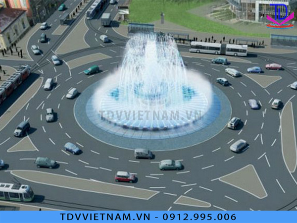 Thiết kế Đài phun nước cho vòng xuyến, giao lộ 2