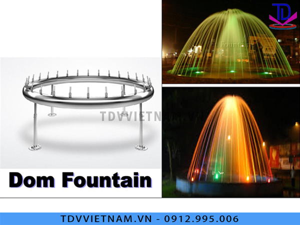 Thiết kế thi công Đài phun nước kiểu hình vòm, hình Dome 4